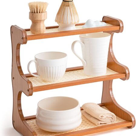 11.8-inch Three-Layer Spice/Matcha/Coffee Stand Storage Rack, Kitchen Countertop Storage Rack