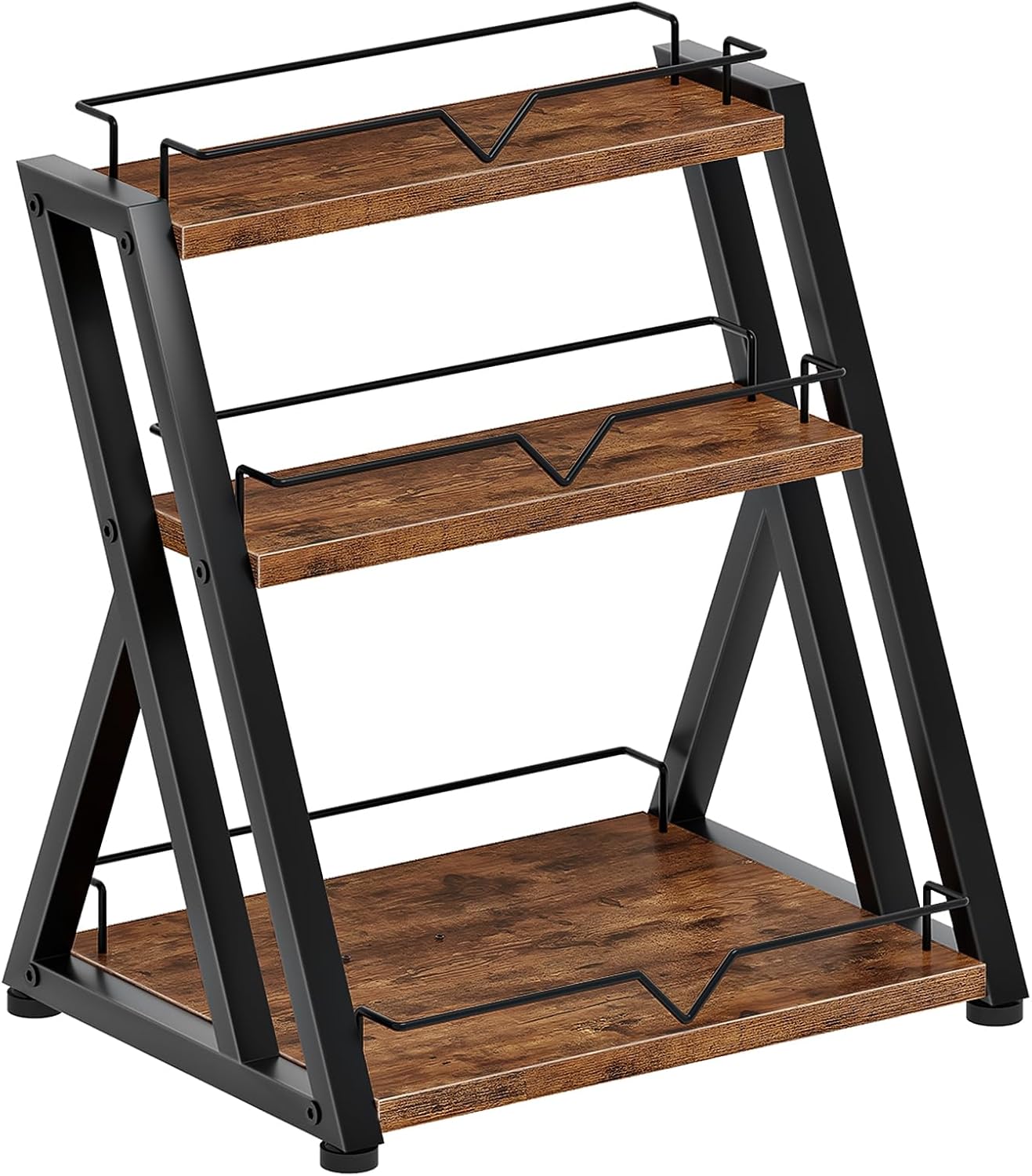 Three-tier kitchen spice rack/countertop rack/desk rack, suitable for kitchen countertops in multiple rooms.