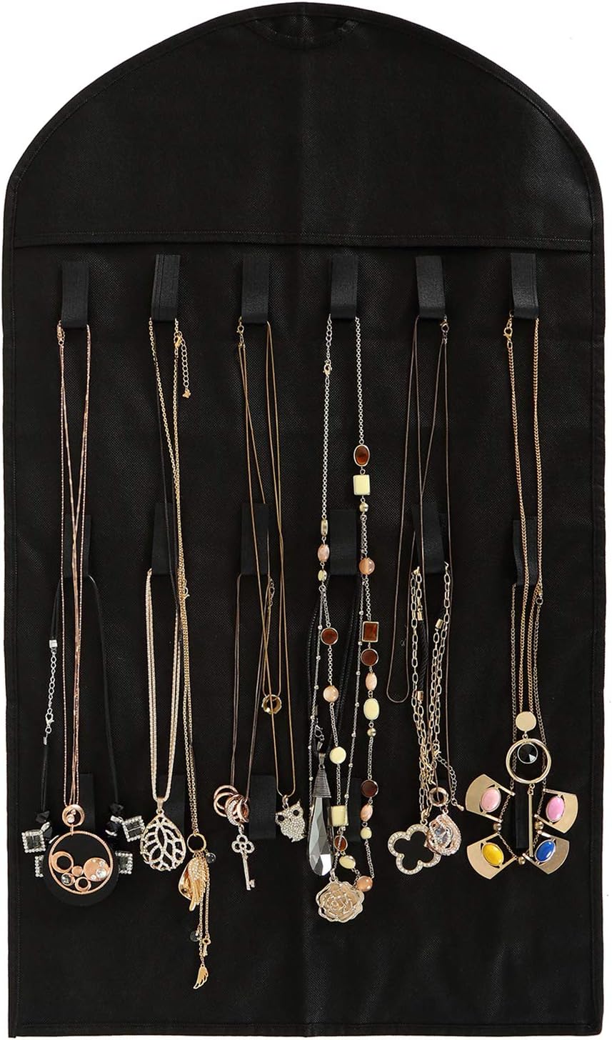 32-Pocket 18-Hook-Loop Double-Sided Hanging Jewellery Set of 3 - Image 2