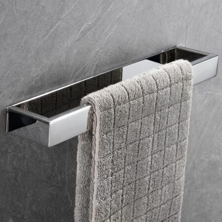 Stainless steel wall-mounted towel bar