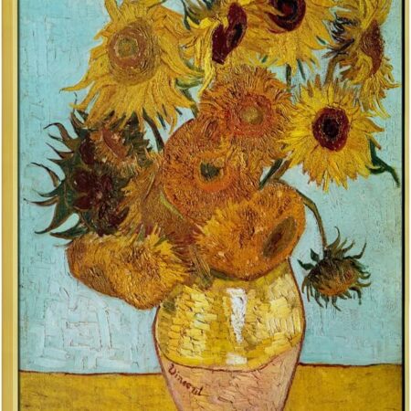 Framed Art Sunflower Large Canvas Prints Wall Art by Vincent Van Gogh Oil Paintings Framed Canvas Wall Art for Living Room Wall Decor Bedroom Home Office Decor