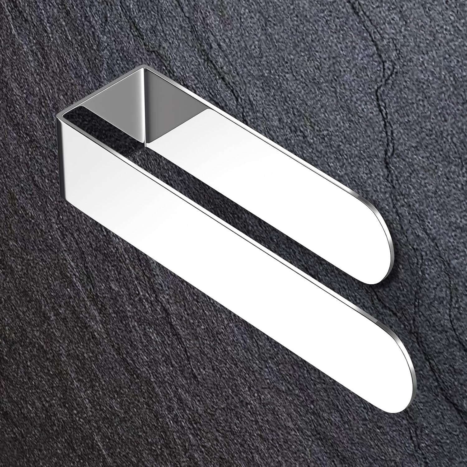 Self-adhesive hand towel rack