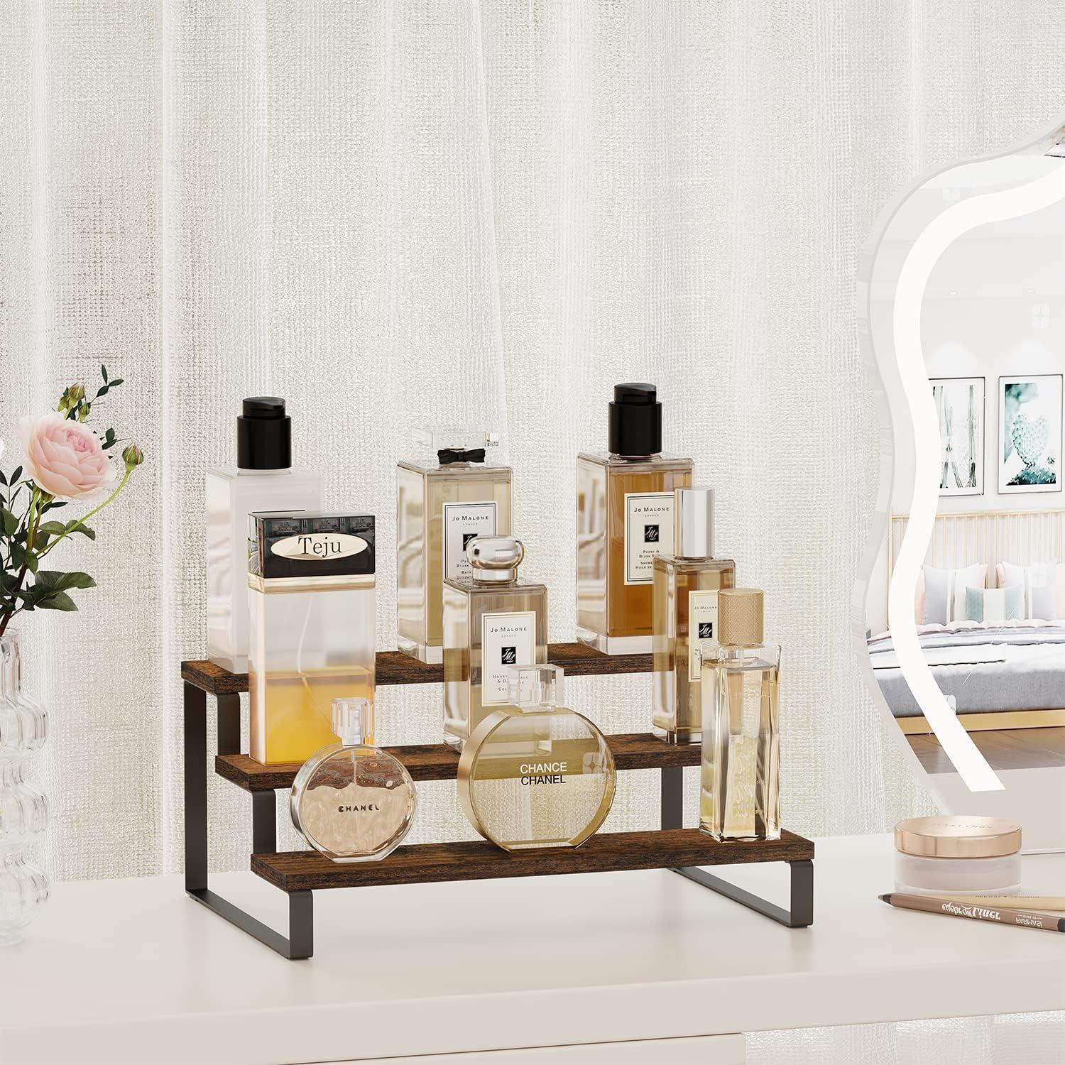 Three-Layer Wooden Display Rack, Can Be Used as a Kitchen Utensil Display Rack or Spice Rack - Image 2