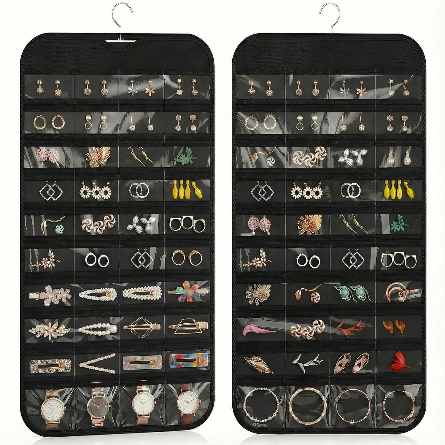 80-Pocket Hanger-Included Large Hanging Jewellery Organiser