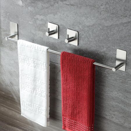 Stainless steel bathroom towel rack
